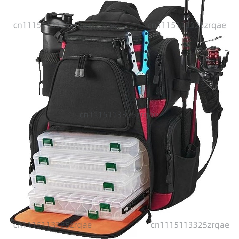 Fishing Gear Backpack with Lar - Fishing Equipment Bag 评论和价格