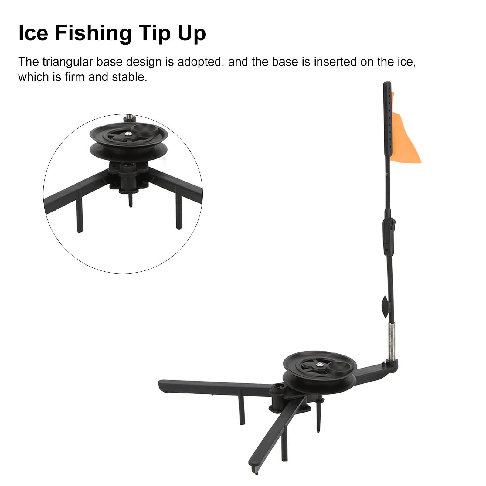 Foldable Ice Fishing Rod Flag  - Ice Fishing Tip Up 评论和价格